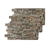 Vista 55 de Sedona - Paneles de piedra sintética, Gris, AMNWSSPNBW