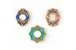 Decorative Peruvian Accent Mirrors, Set of 3