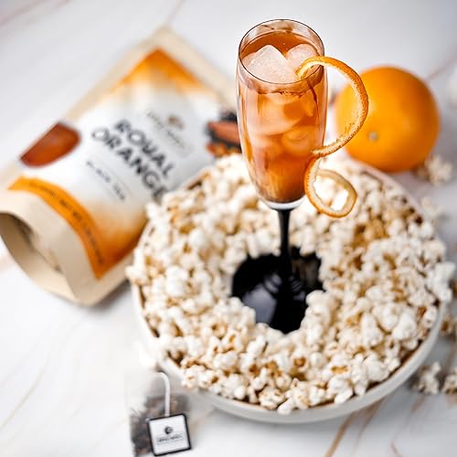 Miniatura 5 de BREWIX, Té negro con especias de naranja real (25 bolsas de té pirámide)  Mezcla de cafeína prémium con naranja picante y especias cálidas  Mezcla