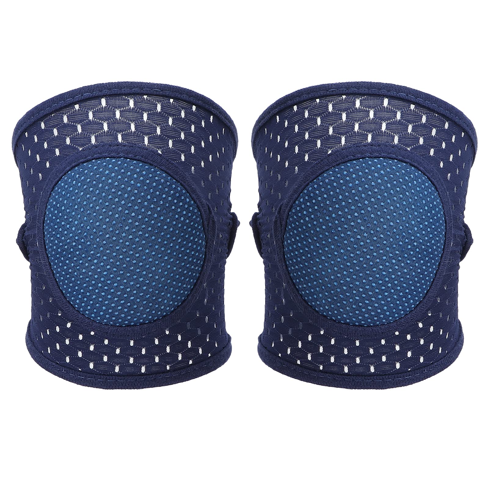 Dioche Baby Knee Pads, Baby Knee Protectors, Baby Crawling Pads Soft Cotton Elastic Unisex Prevent Slip Infant Knee Cover (navy blue)