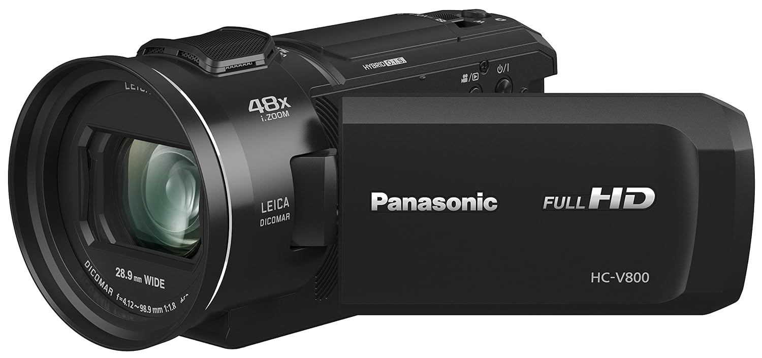 Buy Panasonic HcV800 HD Camcorder, Optical Zoom 24x Leica Lens