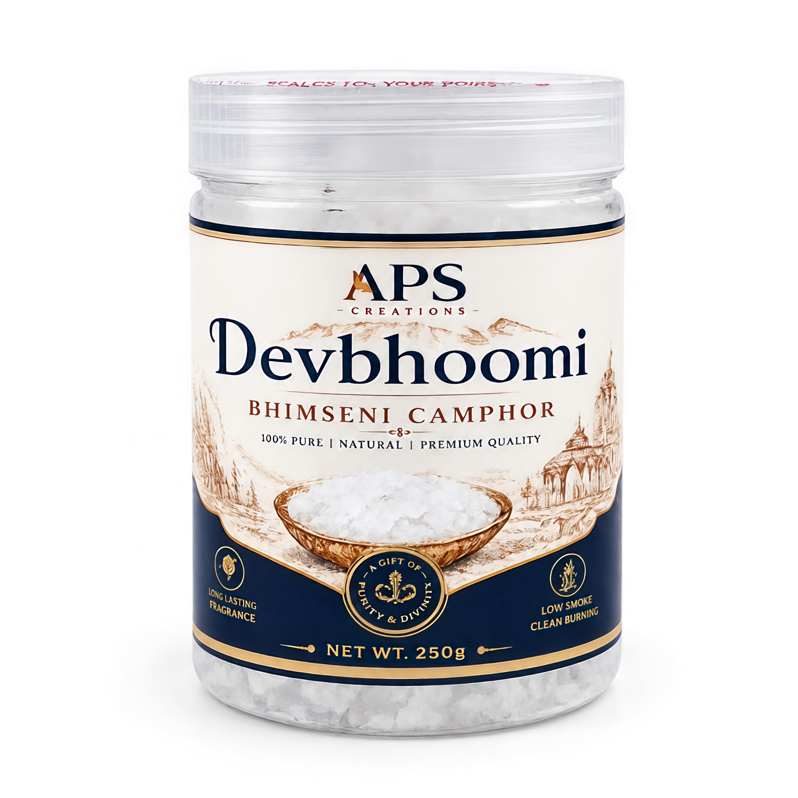 Devbhoomi Bhimseni Camphor 250g | 100% Pure Natural Camphor Crystals | Premium Kapoor for Pooja, Aarti, Havan, Meditation & Home Temple | Long Lasting Fragrance | Low Smoke-picture-10