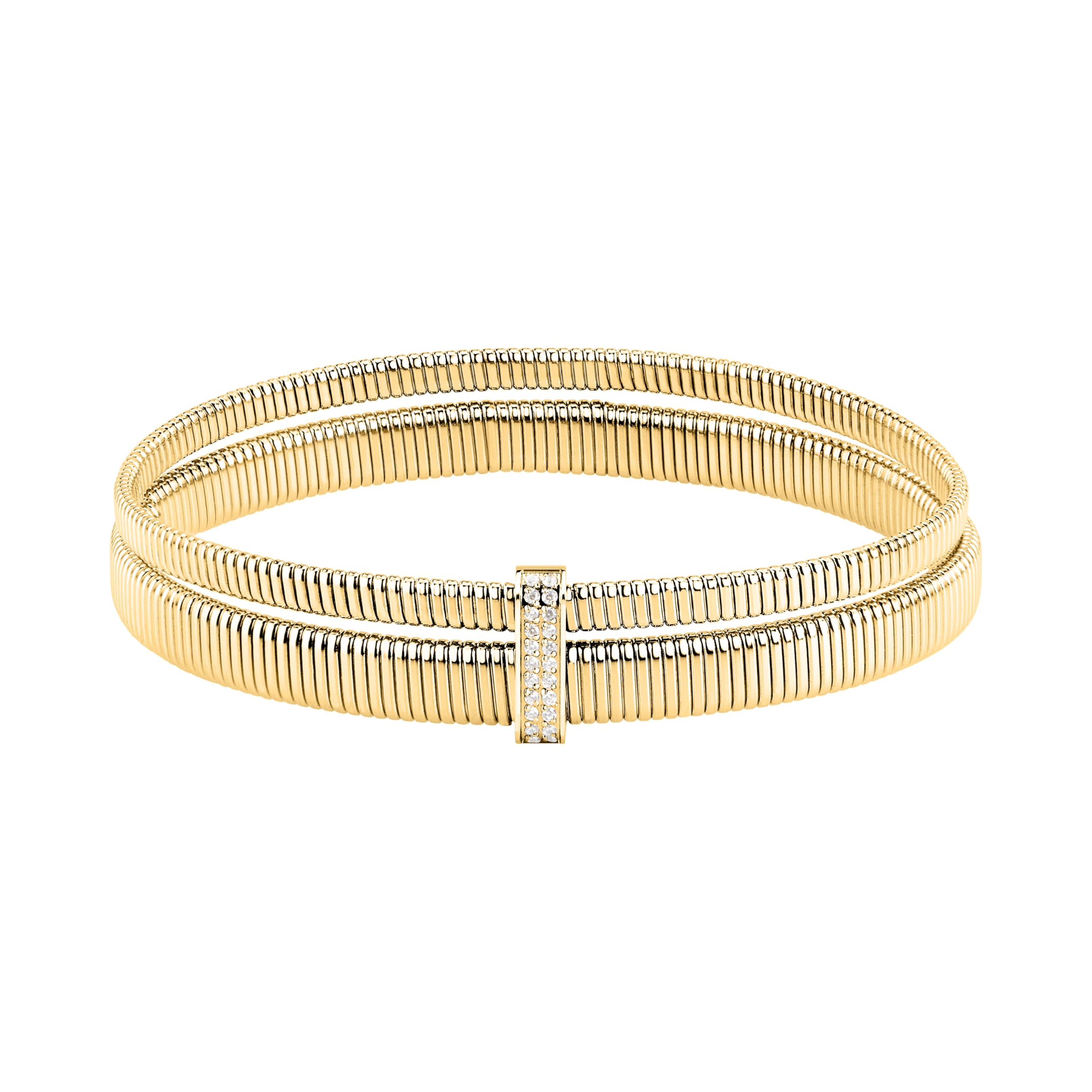 Morellato Bracciale Donna in Acciaio, Cristalli, Collezione ONDA, Bangle
