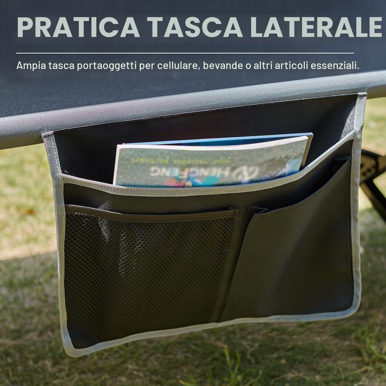 EVER ADVANCED Letto da campeggio per adulti, supporto da 250 kg