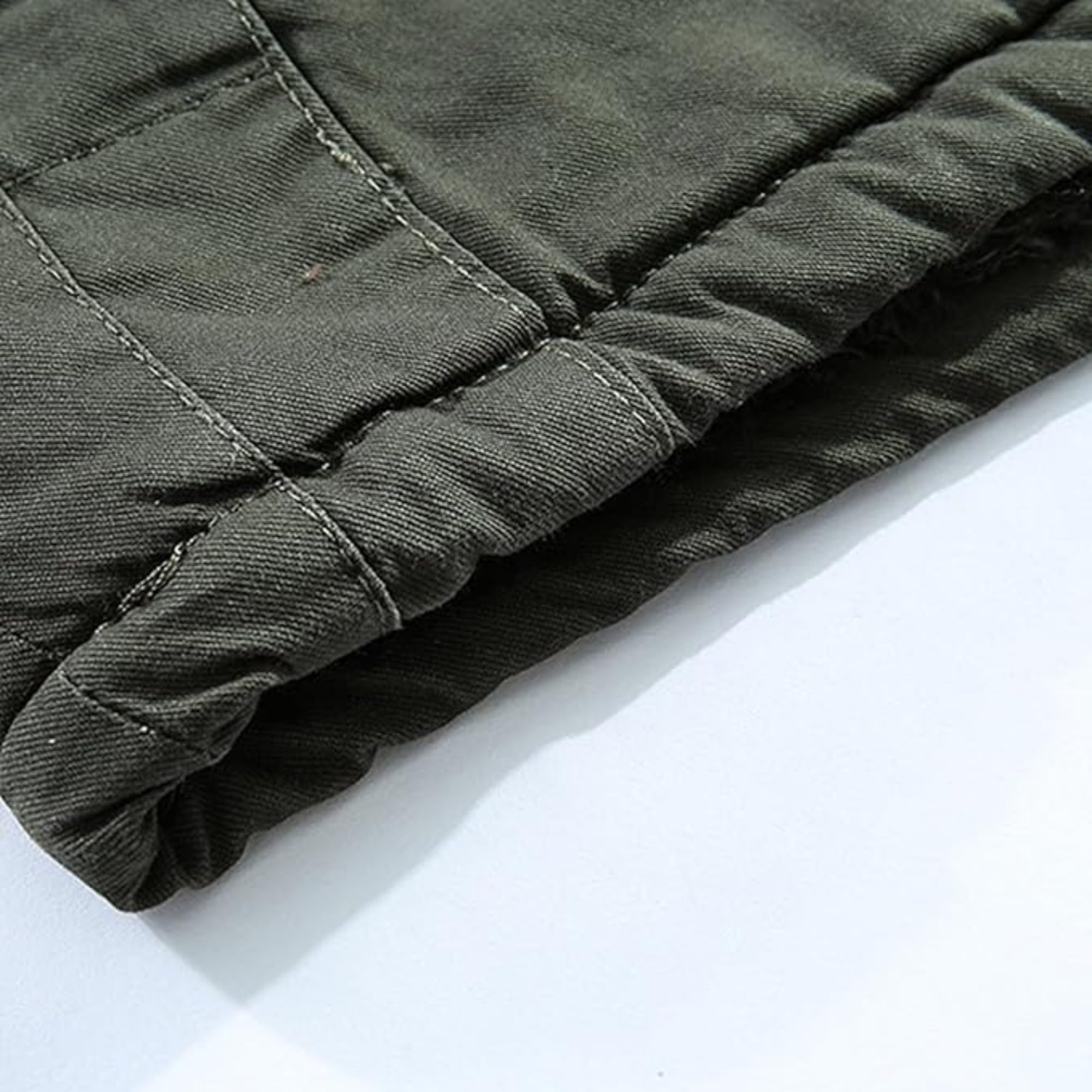 ZDJSWJ Parker épaissi à capuche pour homme Casual militaire chaud manteau à capuche Manteau de travail d'hiver sur grand