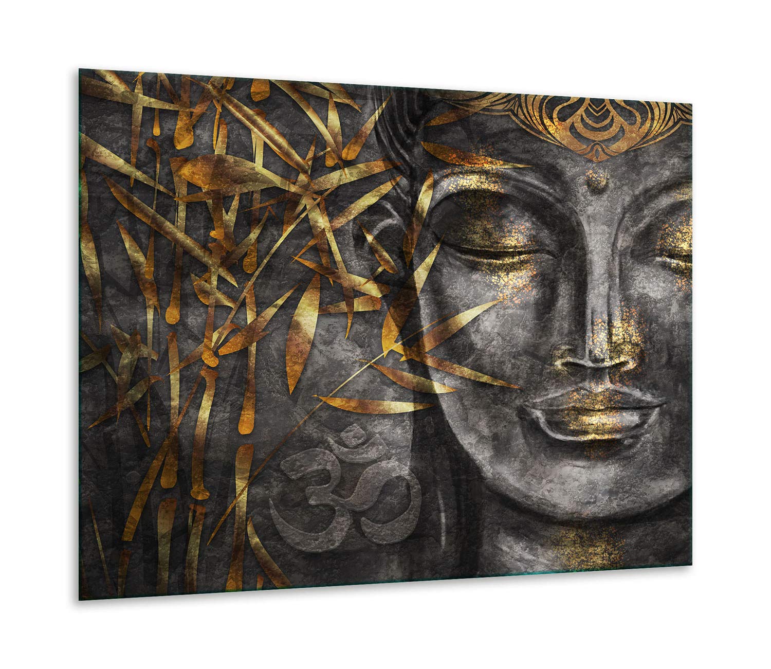 Piastra di copertura per piano cottura 60 x 52 cm, 1 pezzo, universale, per piastre a induzione, protezione da schizzi di fornelli, tagliere, in vetro temprato, decorazione Kleopatra