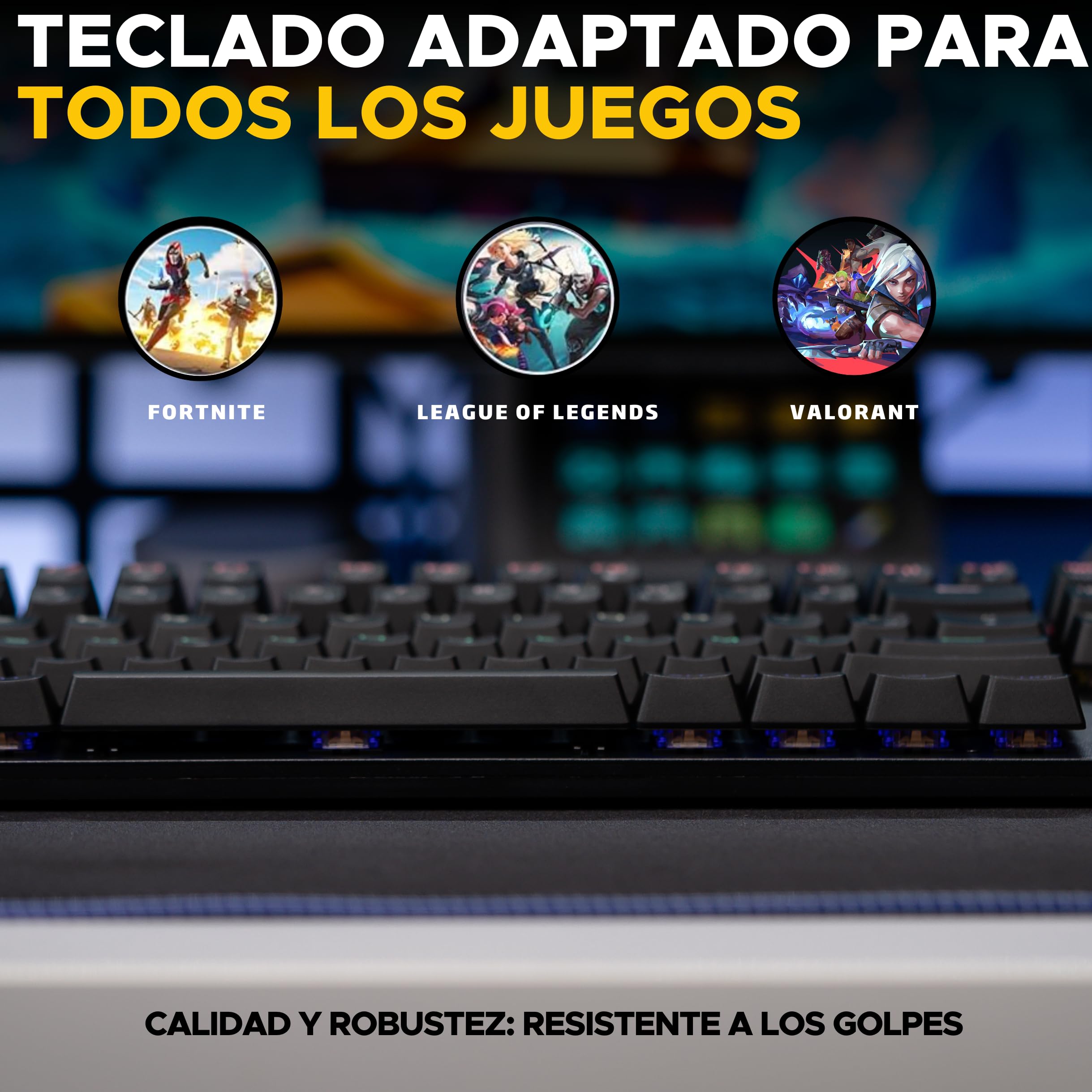 The G-Lab - Keyz Mercury Colors - Clavier Mécanique TKL 87 Touches Orange, Blanc Et Noir, Mécanique Filaire USB, Rétroéclairage LED RGB- Clavier Gamer Compact PC/PS5/XBOX - New 2024