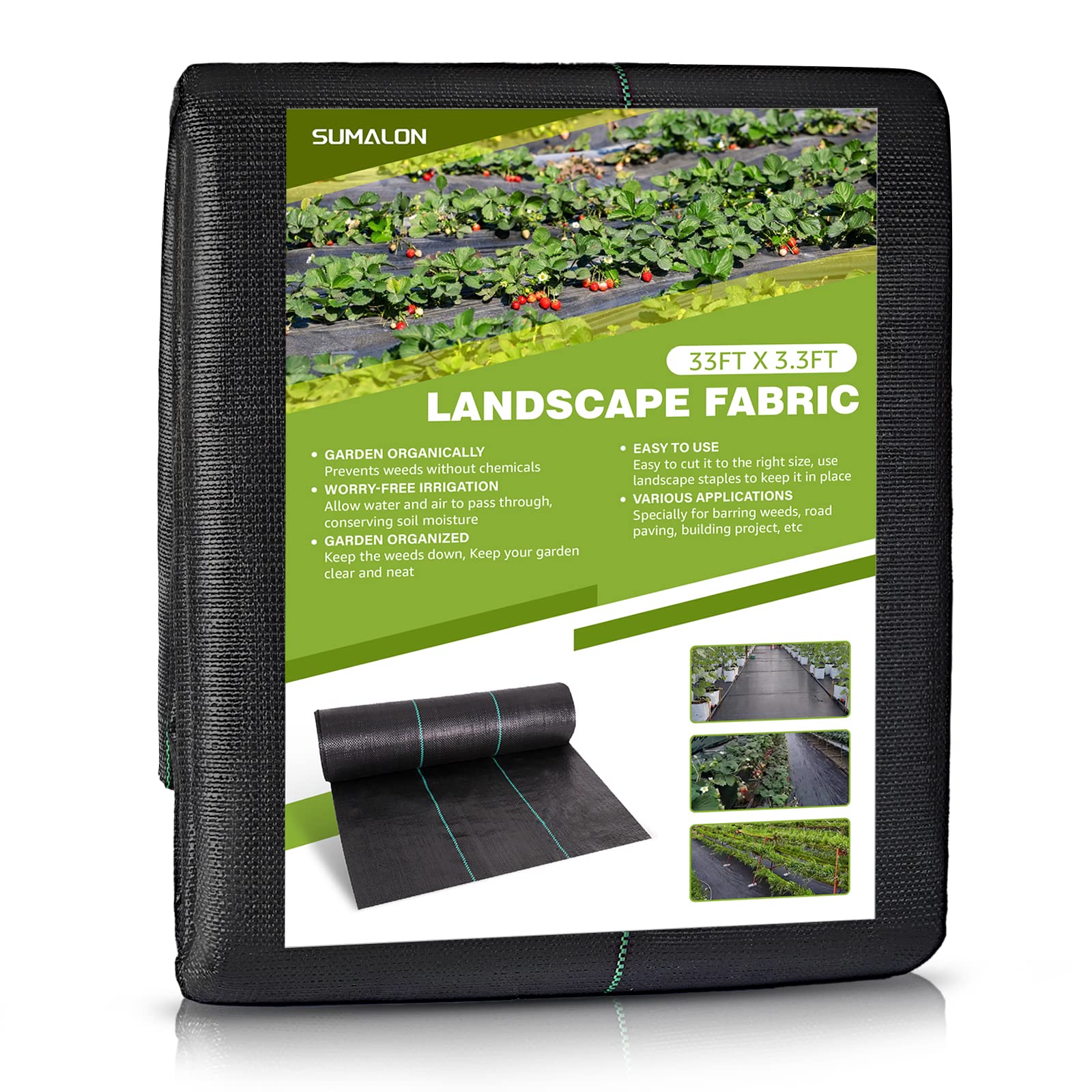 Groundmaster Longueur 10 M Tissu Anti Mauvaises Herbes Ultra Résistant