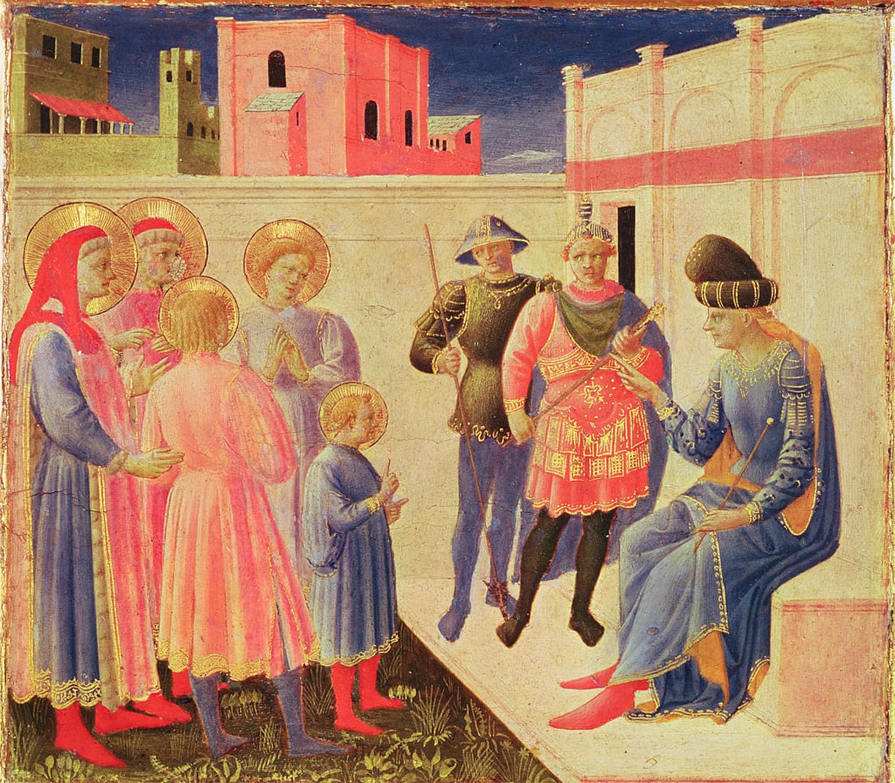 Serendipitp No Frame Vintage Picture Print On Canvas Wall Art Poster The Annalena Altarpiece By Fra Angelico Artwork Print Poster For Wall Decor 60X90cm
