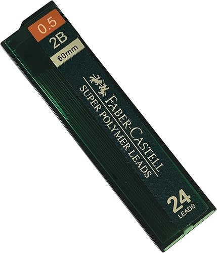 Miniatura 2 de Faber-Castell Recambios de lápiz mecánico 2B de 0.020 in (96 cables, 4 tubos de 24 minas cada uno)
