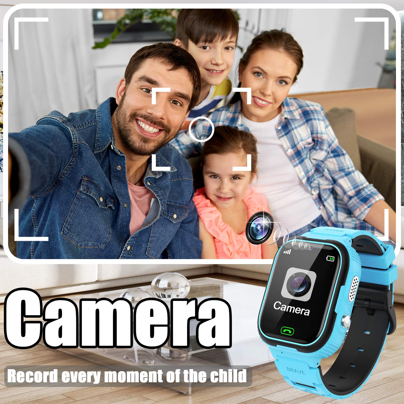 Smartwatch Per Bambini PTHTECHUS Con Chiamate, Giochi E SOS - Orologio Intelligente 4-12 Anni - Foto 2