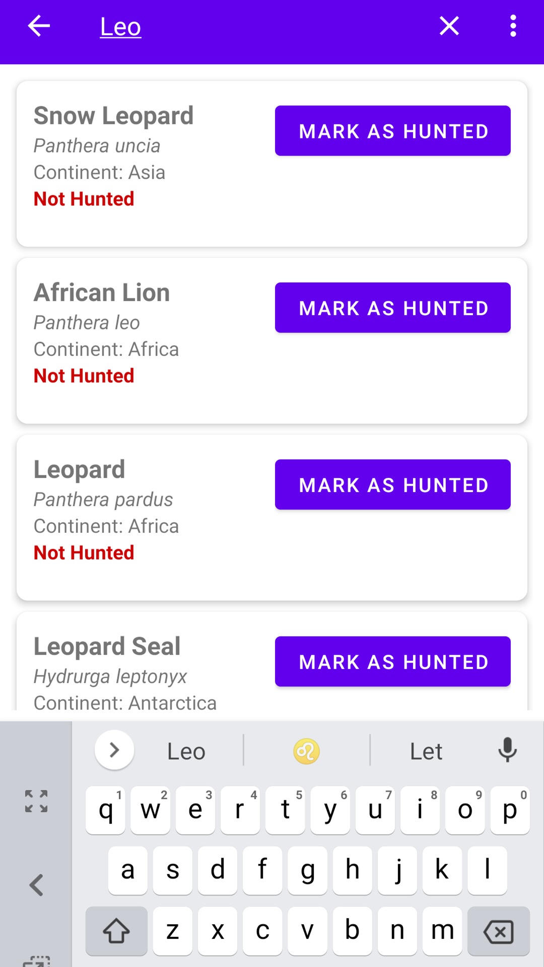 Hunting Log - App on Amazon Appstore