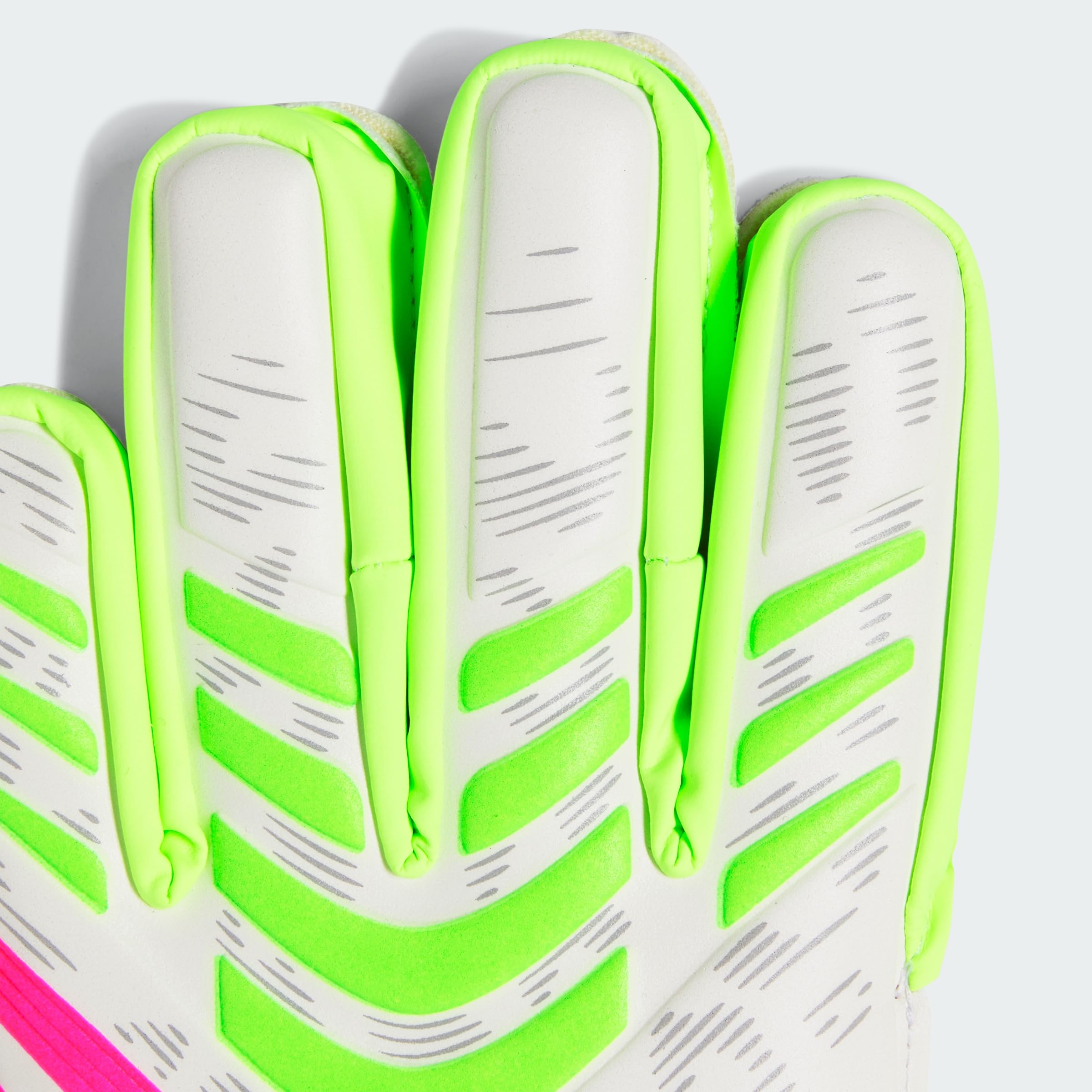 adidas Predator Match Fingersave Goalkeeper Kids Guantes, Unisex, LUCLEM/White/LUCPNK, 40 2/3 EU