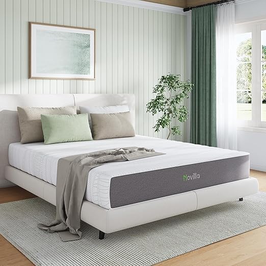 Novilla 14 Inch King Size Mattress King Mamory Foam Mattress in a Box Medium Firm with Cooling Gel Foam for Cool Sleep & Ultimate Support