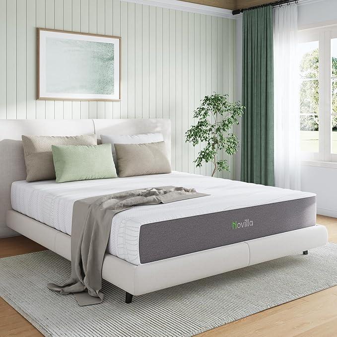 Novilla 14 Inch King Size Mattress King Mamory Foam Mattress in a Box Medium Firm with Cooling Gel Foam for Cool Sleep & Ultimate Support