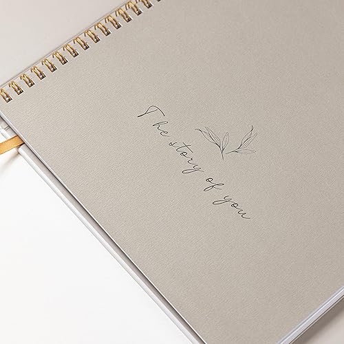 Miniatura 5 de Género neutro  Álbum de fotos minimalista de recuerdos para bebé niño o niña, un libro de hitos para grabar cada evento (exuberante)