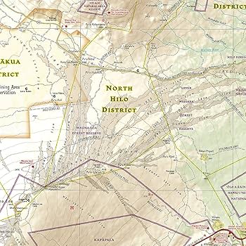 地図・旅行ガイド GOGO HAWAII ハワイ地図 水彩イラスト HI ハワイ諸島 ハワイ地図アート