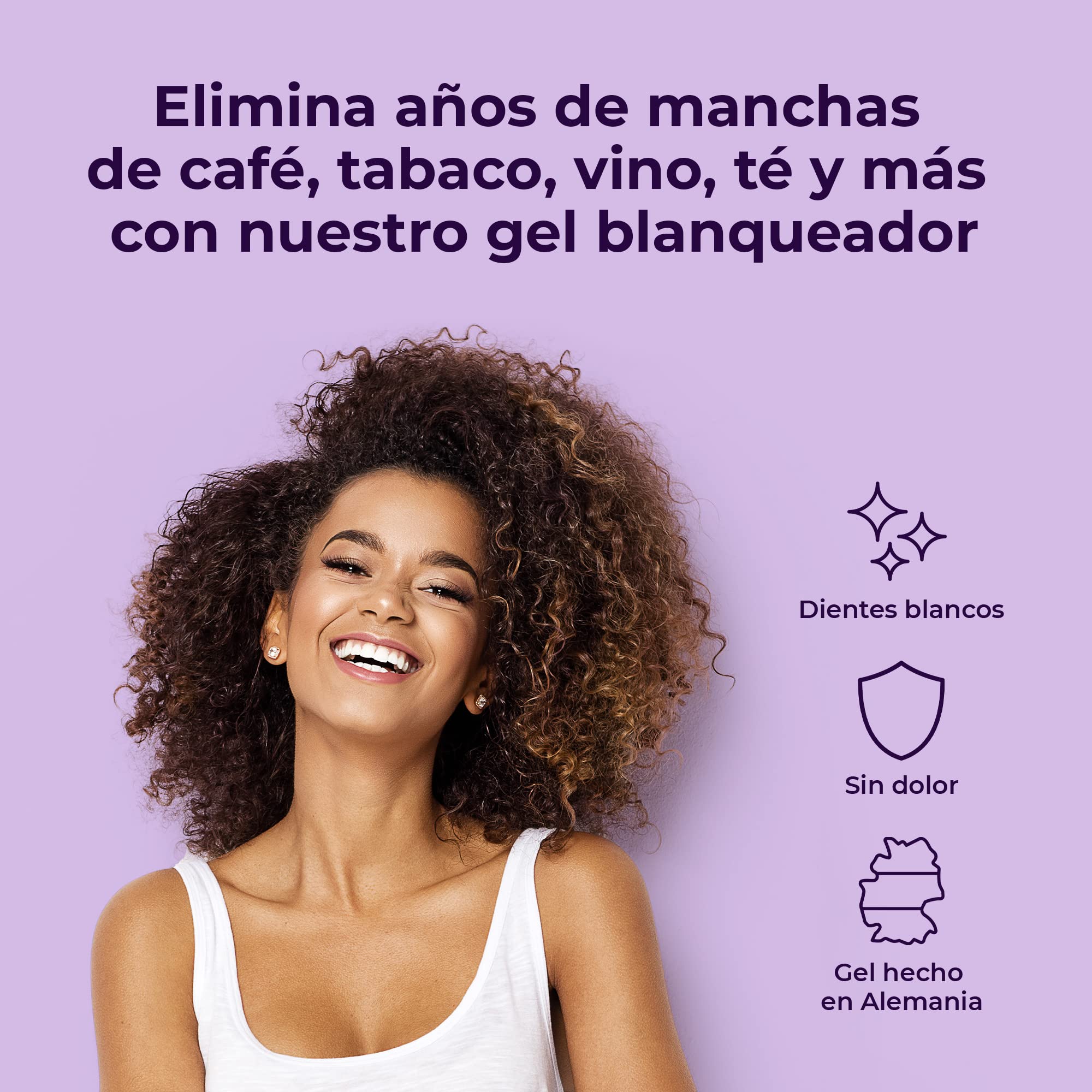 OnlySmile Pack de 2 Gel Blanqueador Dental Profesional– Producto Favorito 2024-2025 – Compatible con Férulas y LED – Blanqueamiento Dental: Dientes Blancos hasta 9 Tonos – Teeth Whitening Gel 80 ml