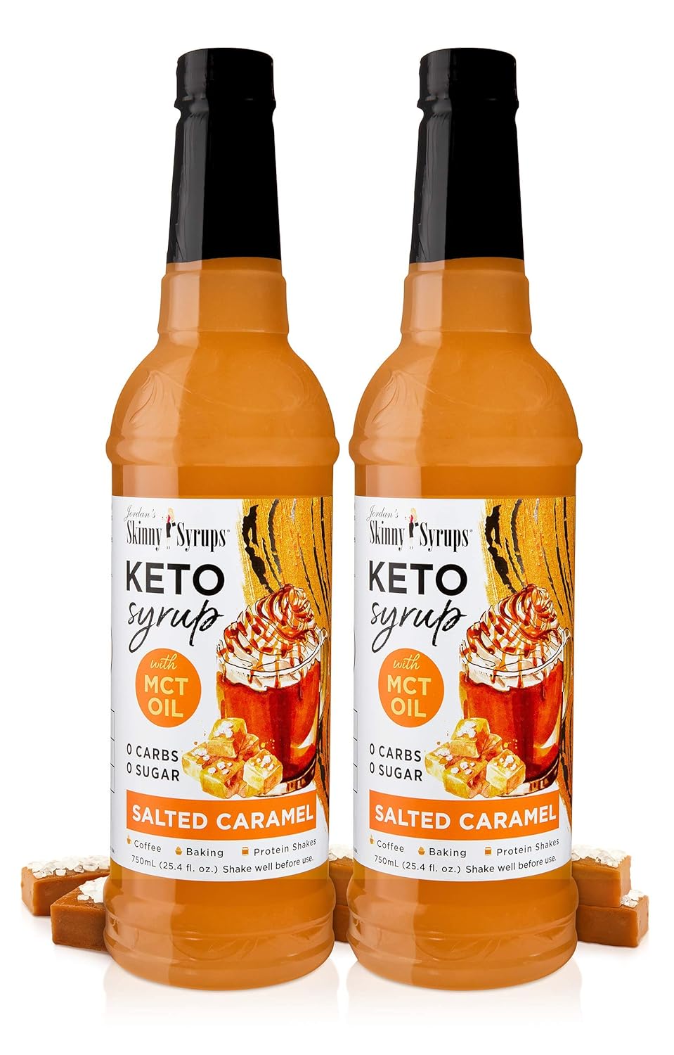 Buy Jordan's Skinny Syrups Keto Salted Caramel Syrup, 25.4 Fl Oz Pack