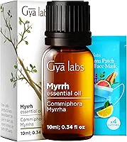 Gya Labs Óleo essencial de mirra (10 ml) - Óleos essenciais de mirra de grau terapêutico 100% puro para fabricação de velas, pele, massagem e difusor