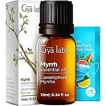 Gya Labs Myrrh Essential Oil - 0.34 Fl Oz - for Hair, Skin, Diffuser, Aromatherapy & DIY Candle Making Scent