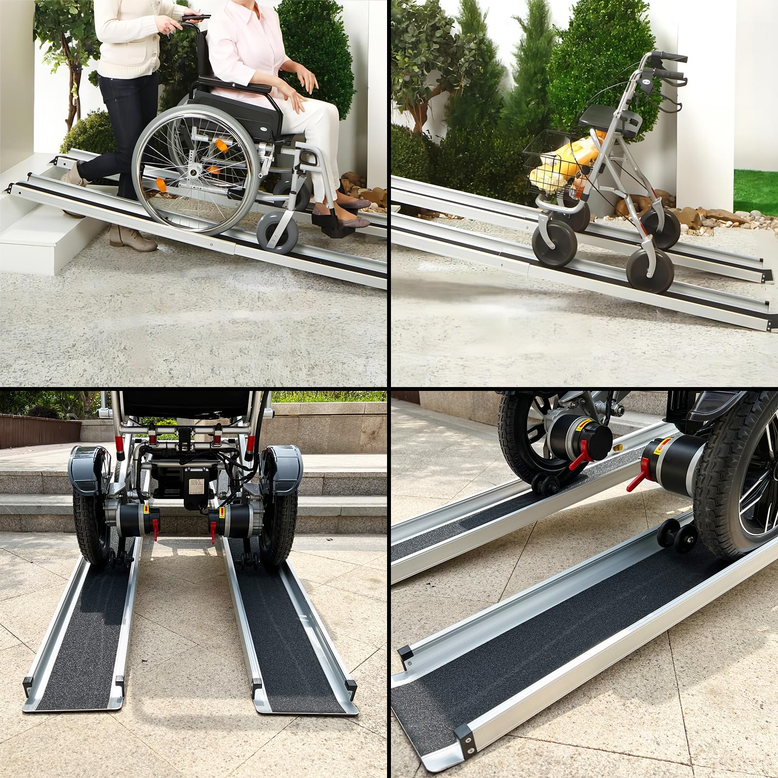 Retactable Ramps Snapklik.com : Redder Redder 3 To 5 FT Wheelchair Ramps, Retractable ...
