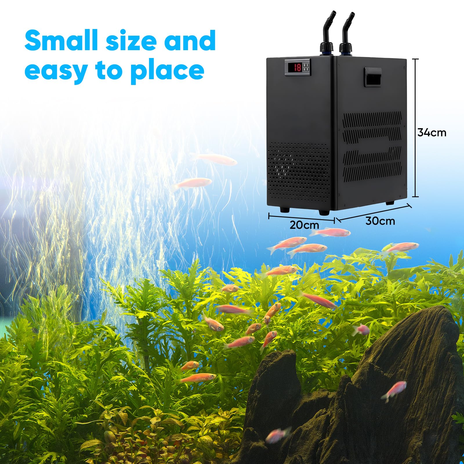 Acquario Refrigeratore refrigeratore acquario,aquarium cooler,160L Wasserkühler Aquarium, Ad Acqua Adatto Acquario Piante Acquatiche