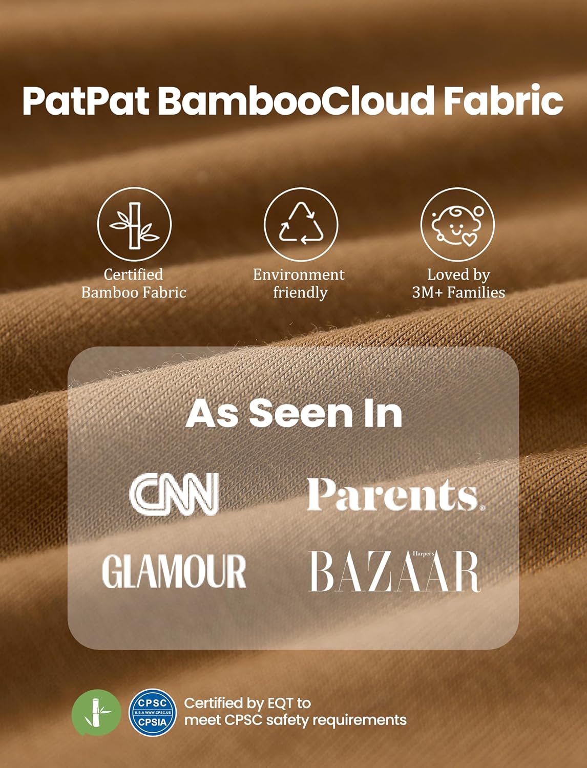 PATPAT Baby Footie Romper, Viscose from Bamboo, Long Sleeve, 2-Way Zipper, Fold-Over Mittens, Cuffs & Anti-Slip Grips - Image 4