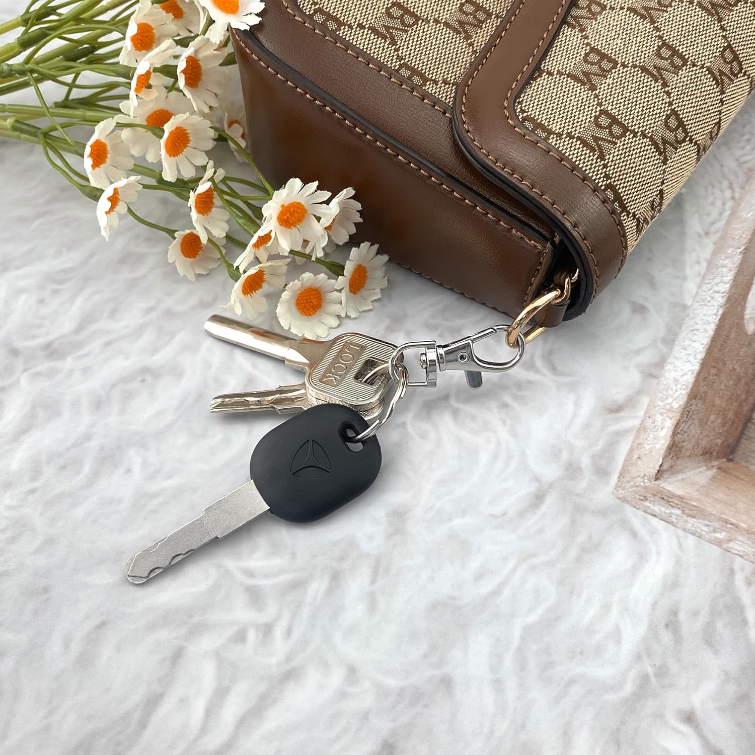 Quacc 15 Set Swivel Snap Hooks with Key Rings, 3 Different Sizes Metal Lobster Claw Clasps Keychain Making Hardware Sturdy Keyring Clips for DIY Art Crafts Crochet Keychain (Sliver, S+M+L) - Image 6