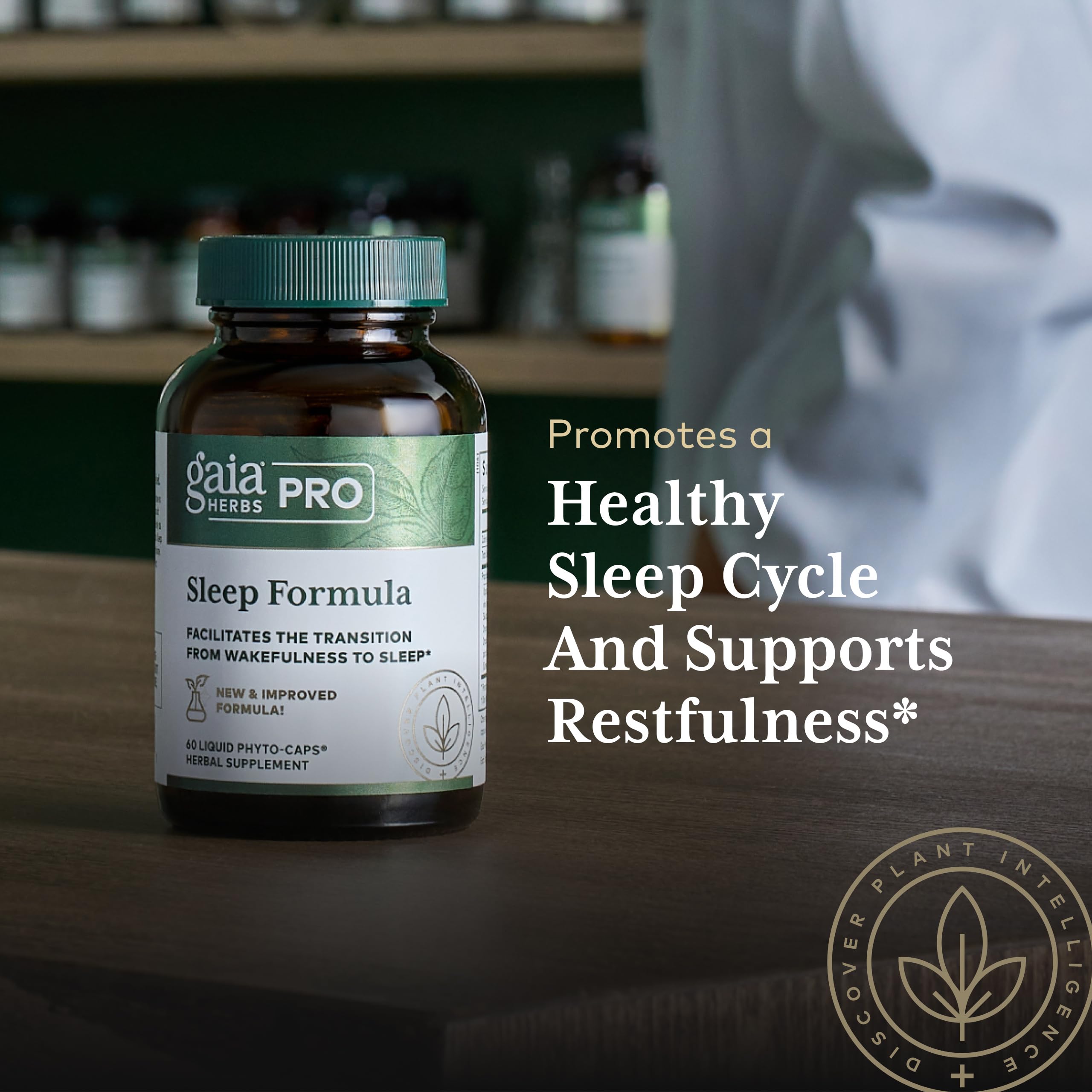 GAIA HERBS PRO Sleep Formula - Supports Restful Sleep & Relaxation for Occasional Sleeplessness* - Herbal Extracts with Valerian Root, Passionflower & Lavender - Vegan Capsules - 60 Liquid Phyto-Caps — Amazon image 5
