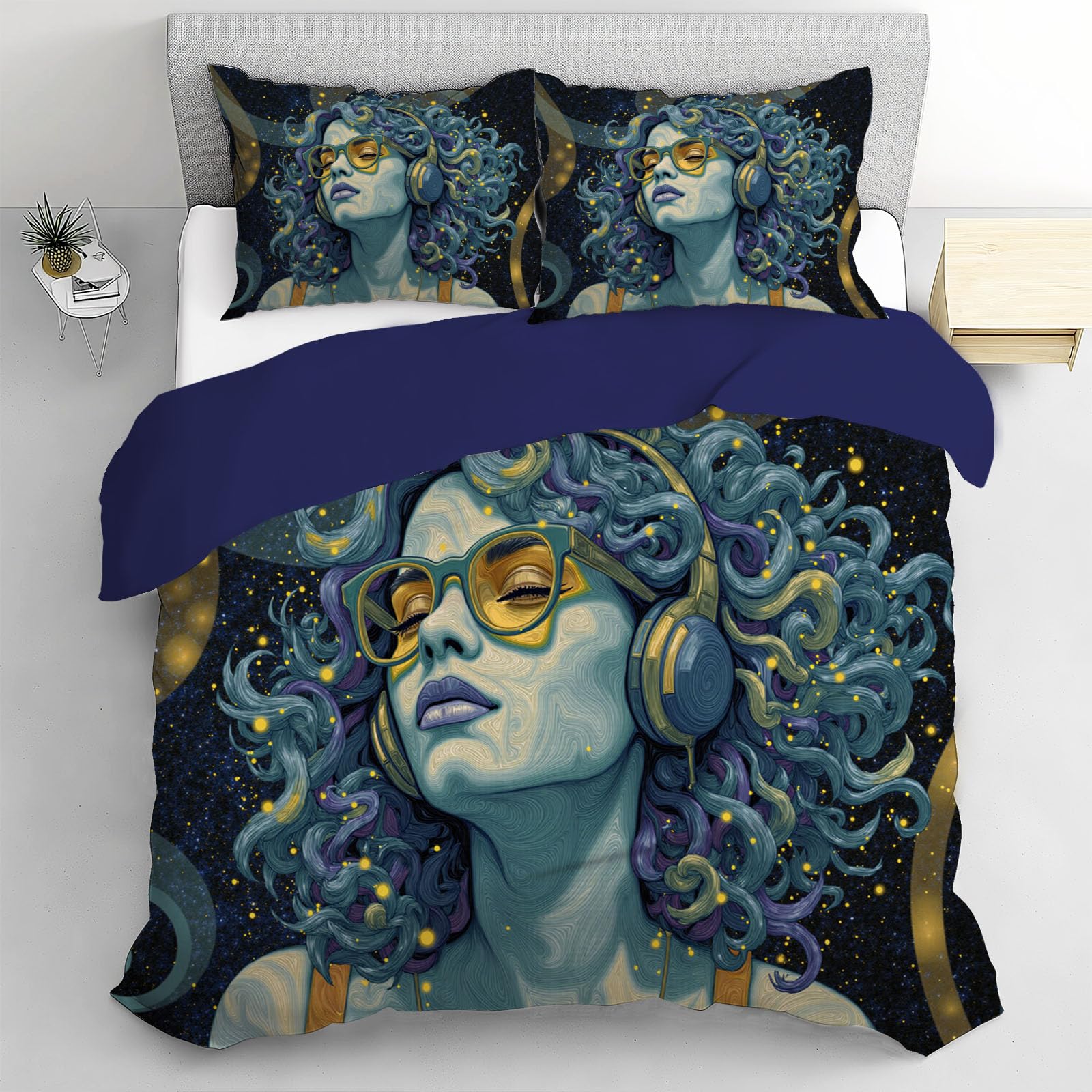 Housse de couette 240 x 260 microfibre anti-plis et zippée contre la corvée du lit