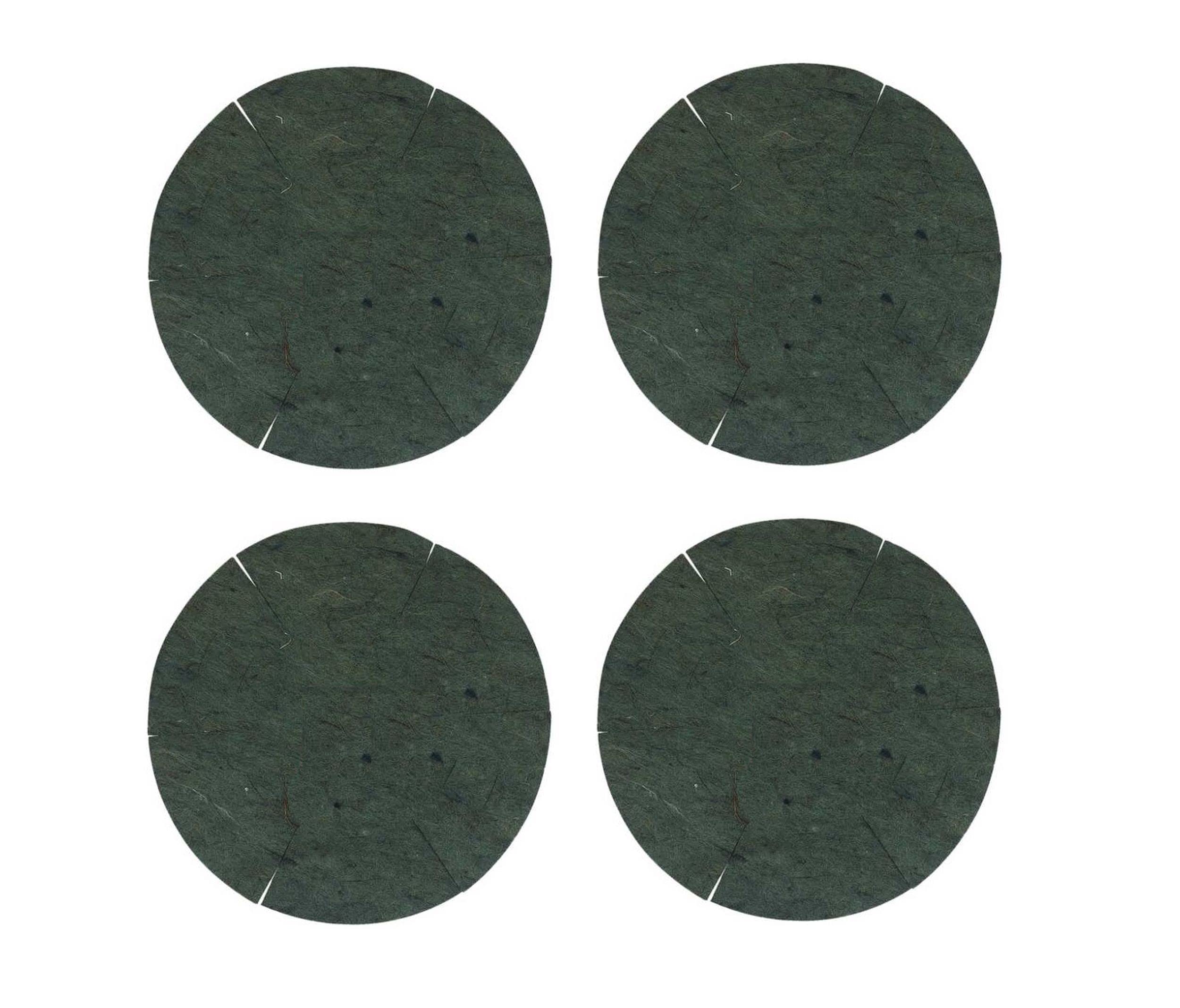 Shop4allsorts Green Set Of 4 Biodegradable Hanging Basket Liners For 16 Inch Round Hanging Baskets Natural
