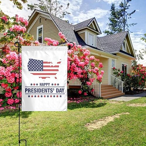 Miniatura 6 de Bandera de jardín para el Día del Presidente banderas de doble cara para el hogar boda fiesta decoración de vacaciones