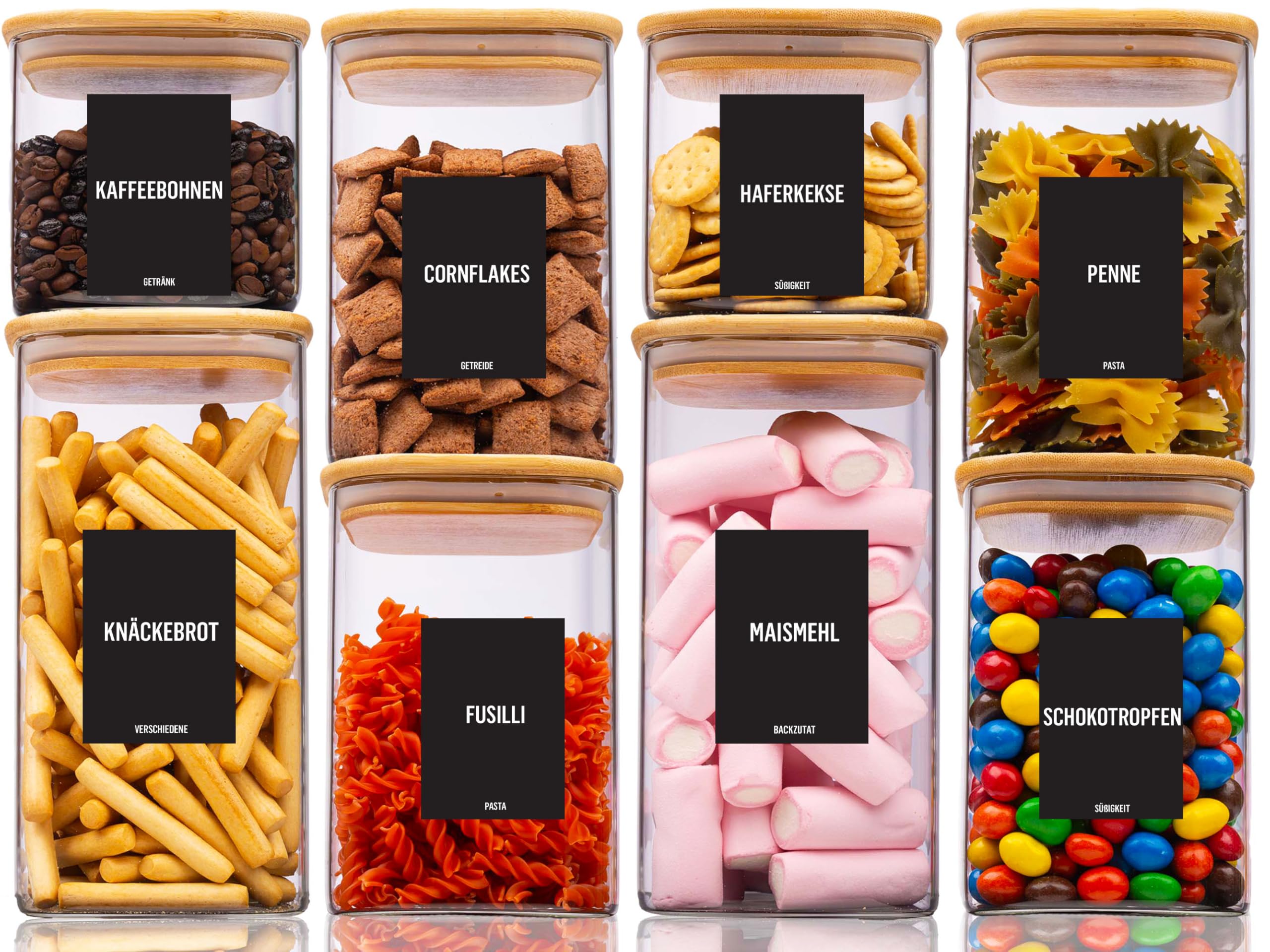 Voorraaddozen met Deksel - Luchtdichte opbergbox voor de keuken - Set van 16