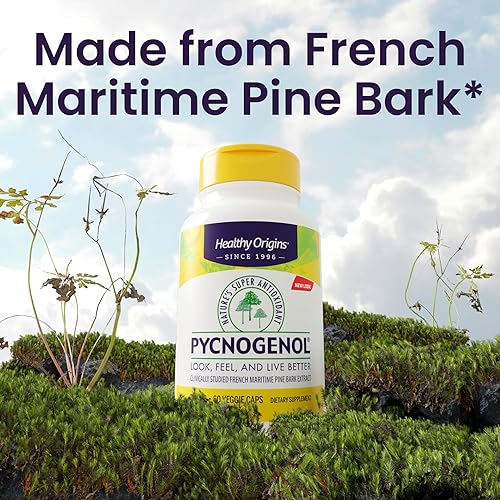 Miniatura 3 de Healthy Origins Pycnogenol Natures Super antioxidante 100 mg 120 unidades