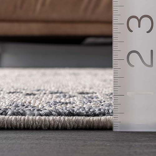 Miniatura 10 de nuLOOM Blaine - Alfombra decorativa de diamantes punteados, 2 x 3 pies, marfil