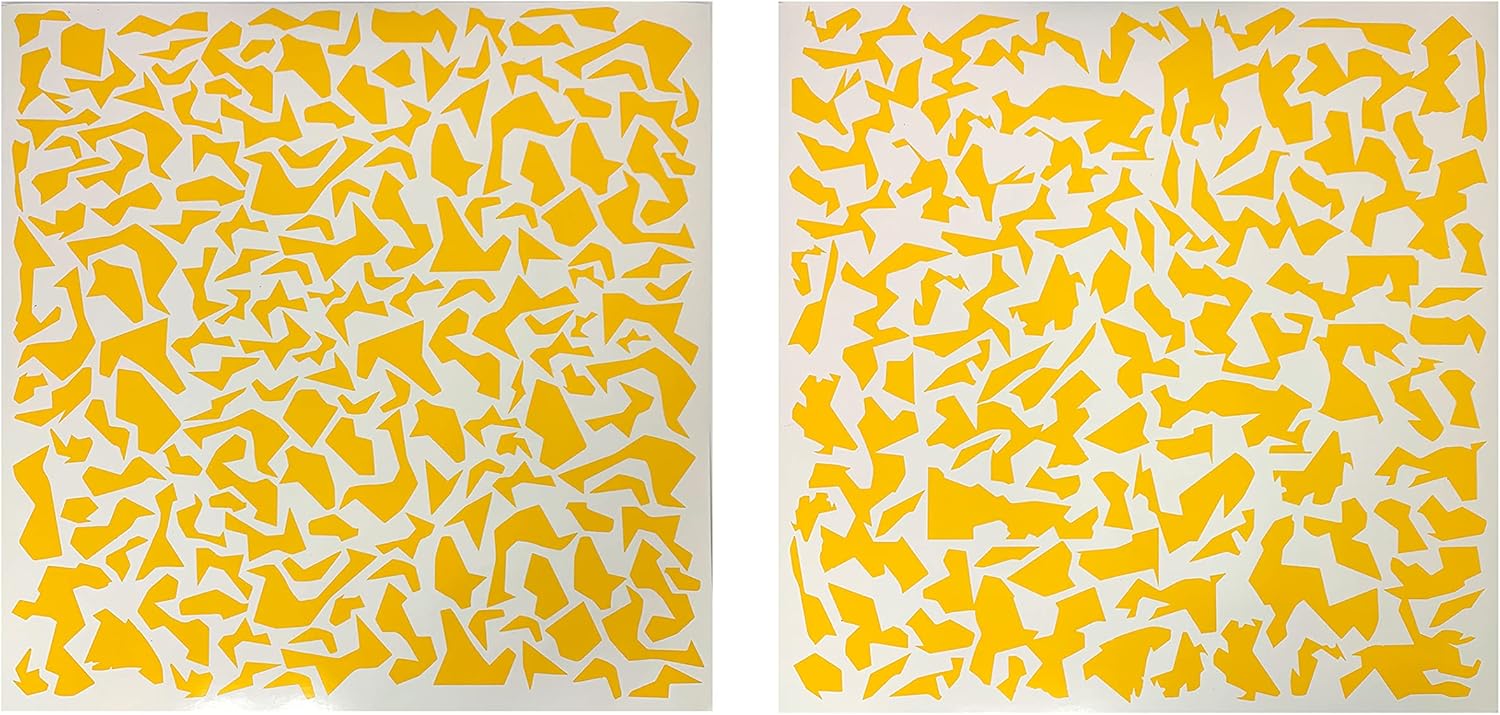 High Heat Camouflage Stencils for Firearms, Car Parts, Metal Tumblers, and More. Cerakote - Duracoat - Alumahyde Two 12" x 12" Sheets Included