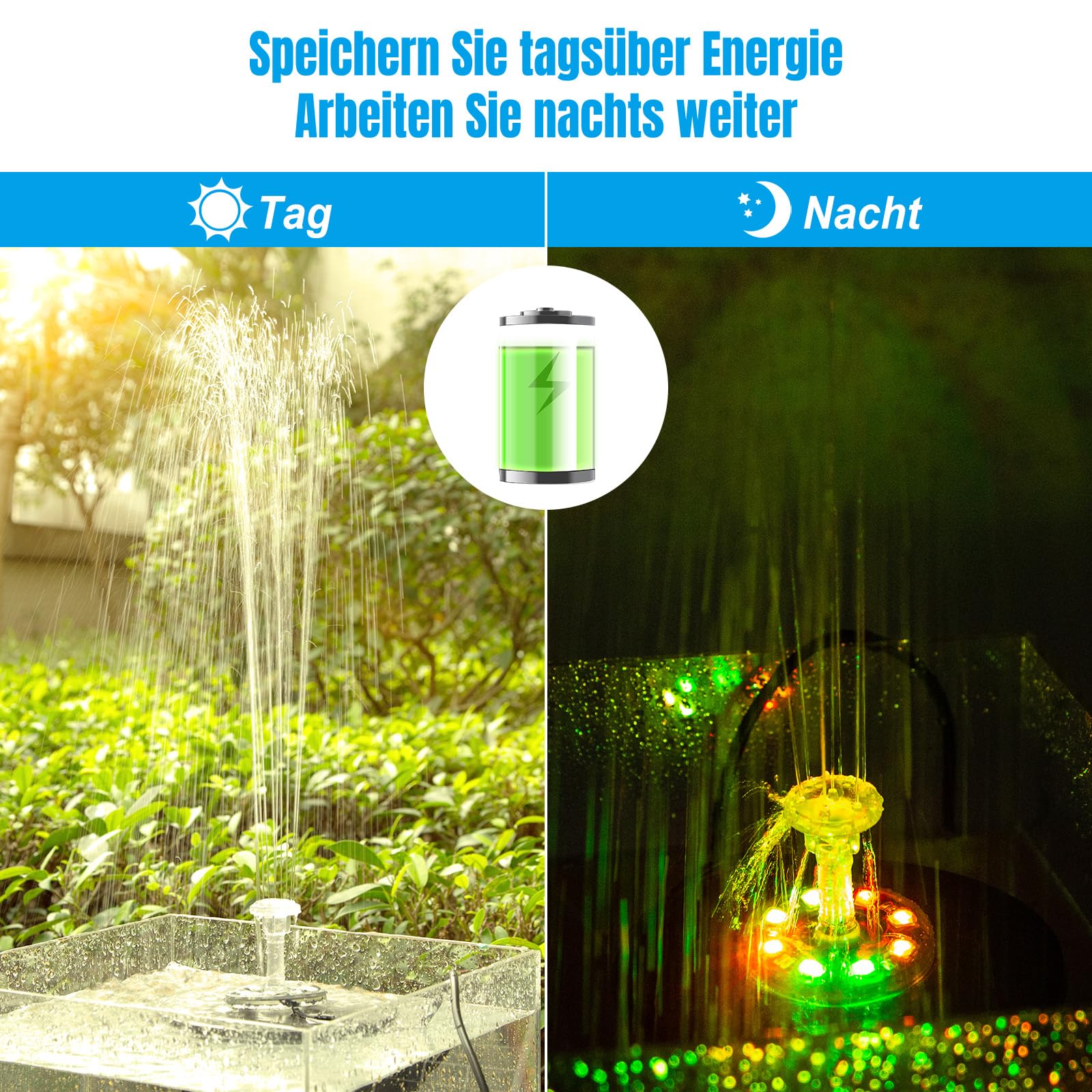 Pompe À Oxygène Solaire Aérateur Haute Puissance Jardin De Charge D