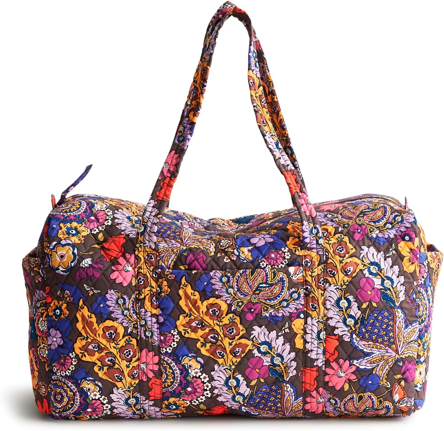Women's Large Original Duffel Bag-Premium Cotton Travel, Iconic Paisley Green Jacket, One Size - Image 3