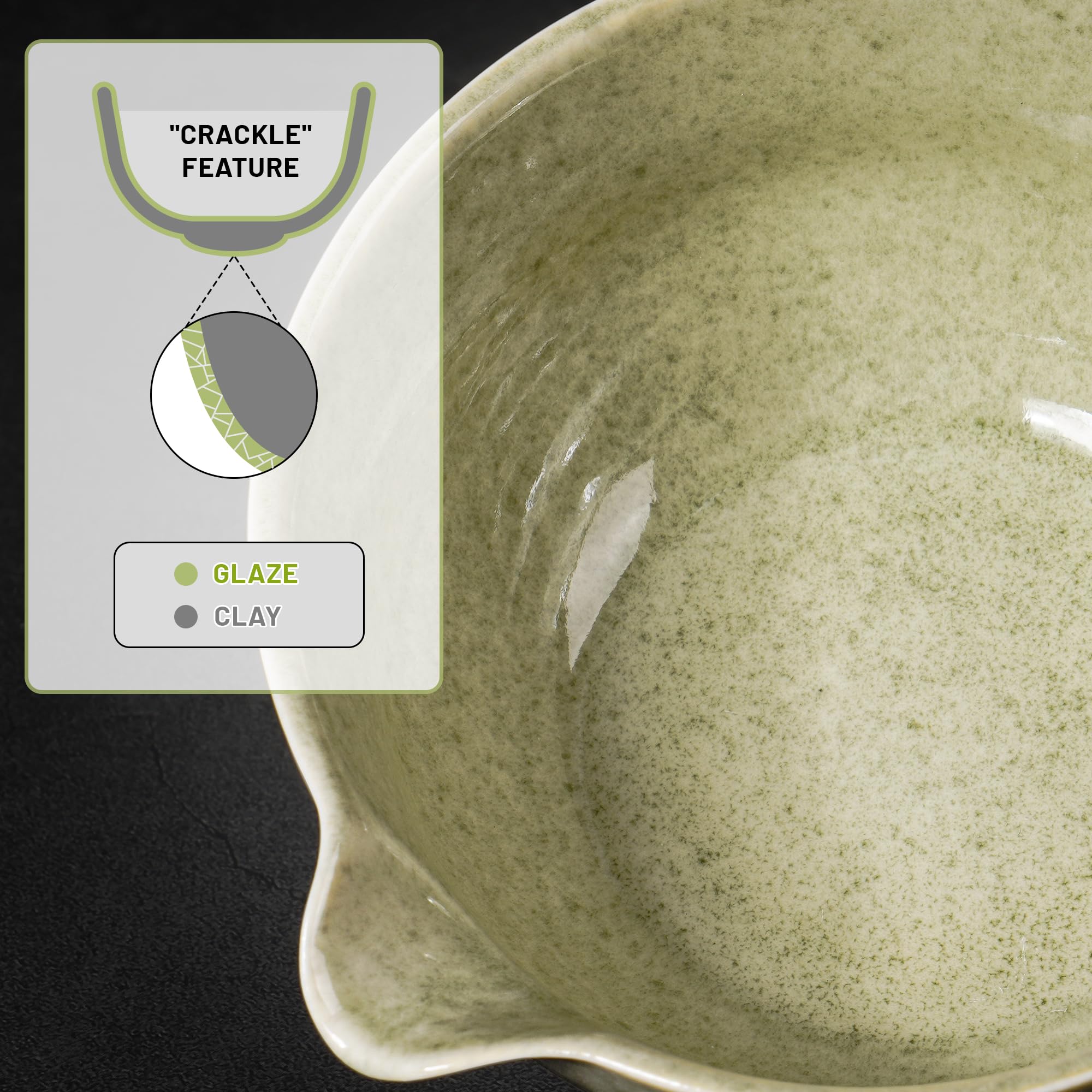 Set Matcha - 7 Pezzi Kit Cerimonia Completo con Frusta Matcha in Bambù Cucchiaio, Colino, Ciotola, Strofinaccio, Portacucchiaio e Supporto per Frusta - per Regalo Del Compleanno e Natale
