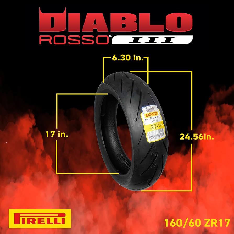 PIRELLI DIABLOROSSOⅢ 110/70R17 150/60R17 Amazon.com: Pirelli Diablo Rosso III 110/70ZR17 54W : Automotive