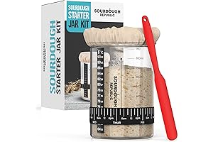 Sourdough Starter Jar Kit, Perfect for Sourdough Bread Baking