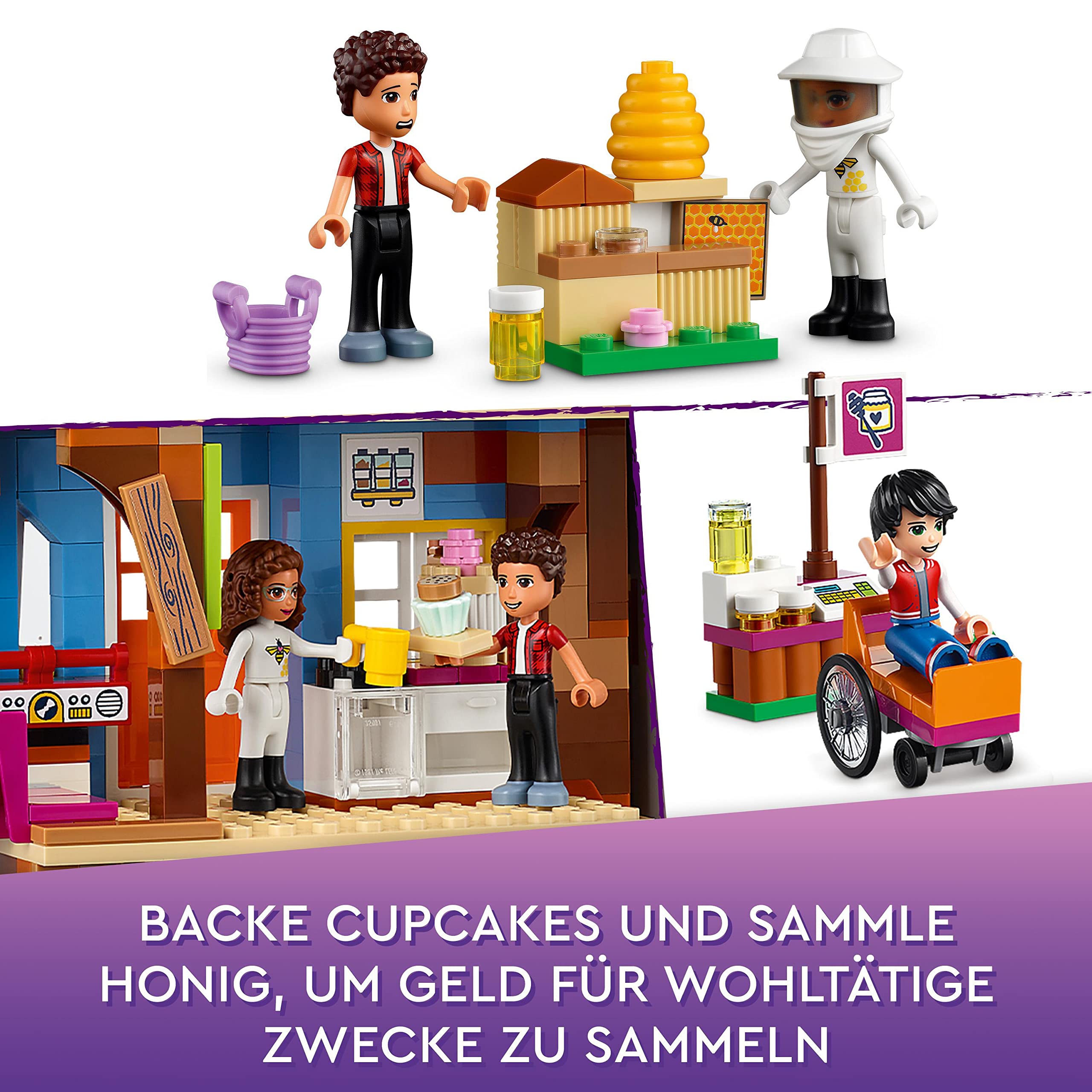 LEGO 41703 Friends Freundschaftsbaumhaus mit 5 Mini-Puppen und Tier-Figur, Natur-Lernspielzeug für Mädchen und Jungen ab 8 Jahren, Spielzeug-Haus in Heartlake City, Geschenk für Kinder