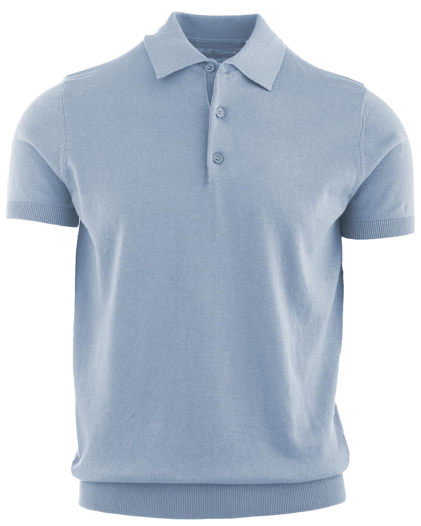 CZ-Polo Uomo in Jersey di Lino e Cotone Elegante, Maglietta Casual Estiva a 3 Bottoni, T-Shirt Traspirante Slim Fit, Maglia Leggera per Ufficio o Tempo Libero