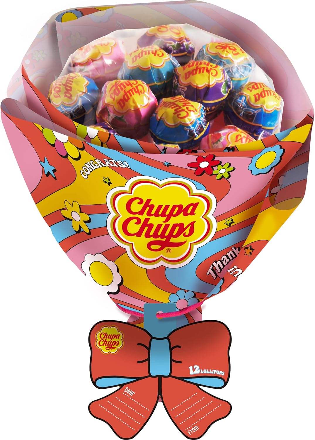 クラシエフーズ チュッパチャプス フラワーブーケ 1袋 12個 (x 1)