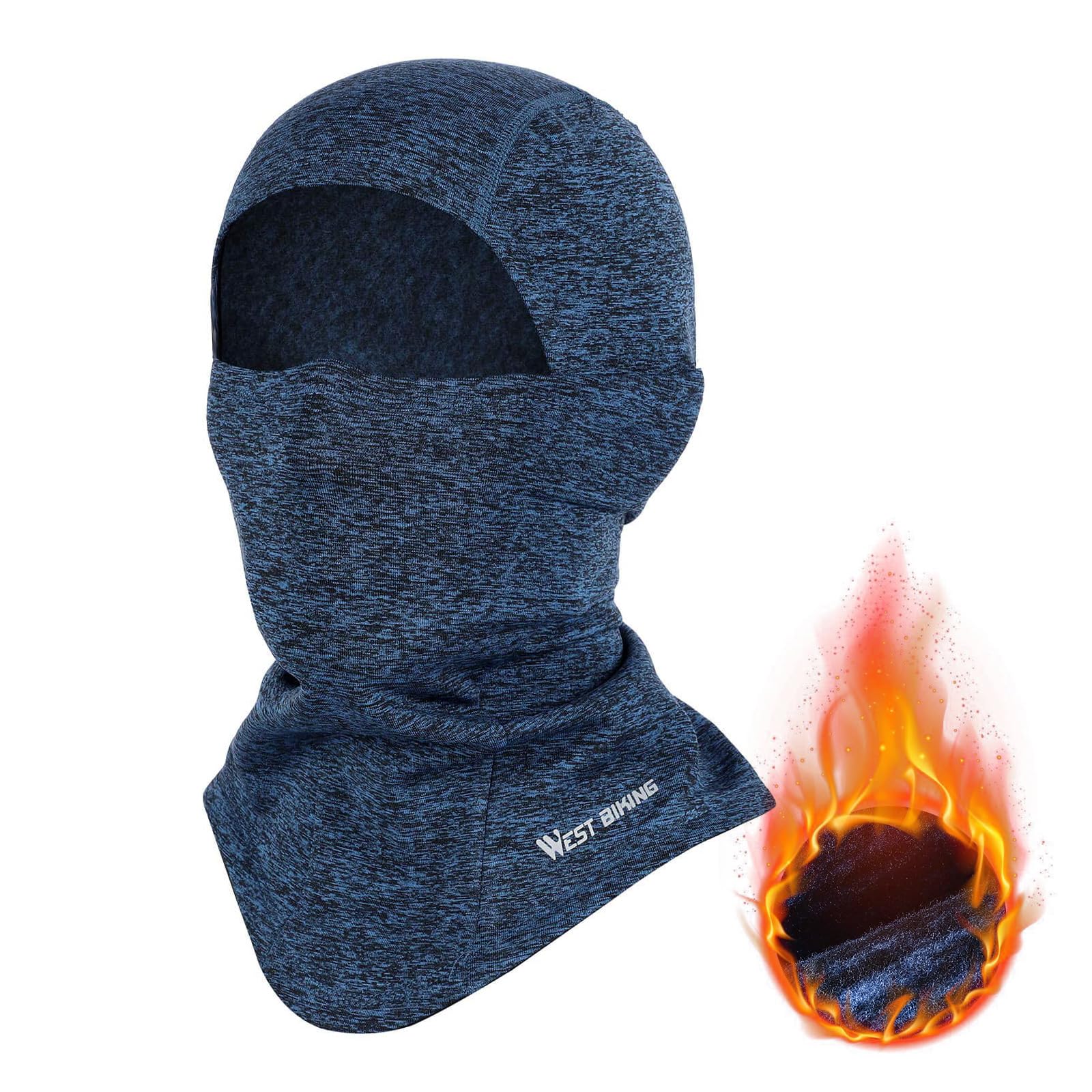 Cagoule Moto Hiver CYCLESPEED - Noir, Polaire, Respirante - Unisexe Pour Sports D'Hiver