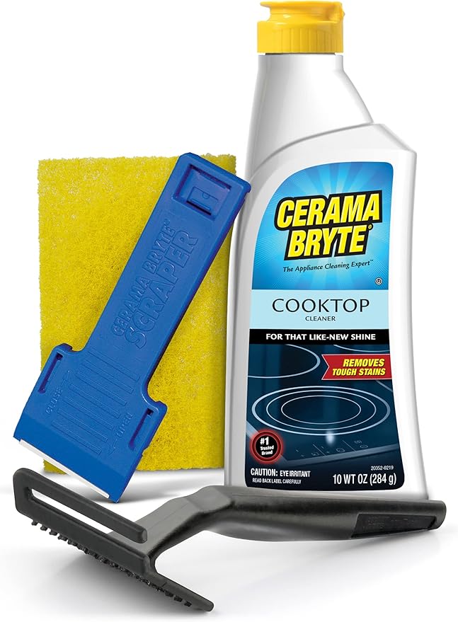 Cerama Bryte Cooktop Cleaning Kit Includes 10 oz. Bottle of Cerama