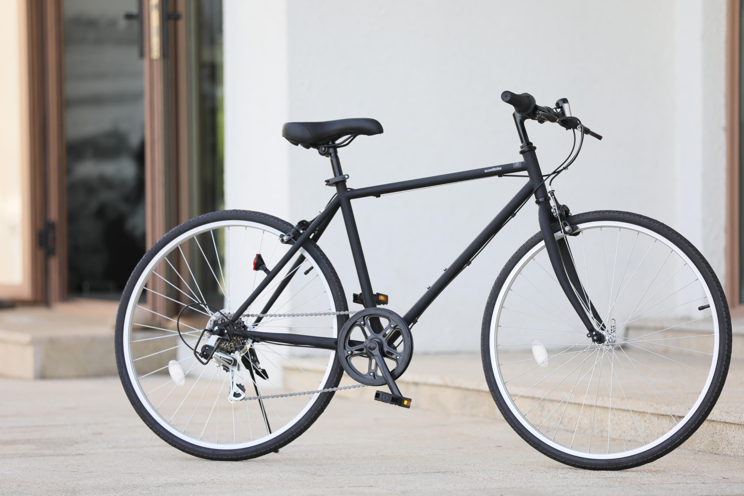 Amazon | 26インチ クロスバイク suwit | suwit | クロスバイク