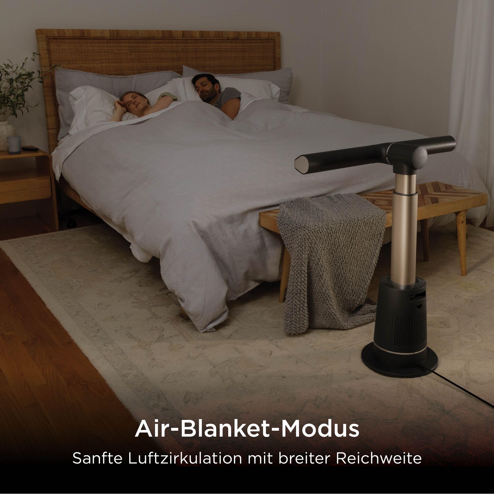 Shark TurboBlade Turmventilator, leise, Hochgeschwindigkeitssystem, Luftzirkulation bis 20 Meter, 10 Geschwindigkeiten, 180° Oszillation, Fernbedienung, Timer, Einfache Reinigung, Anthrazit TF200SEU