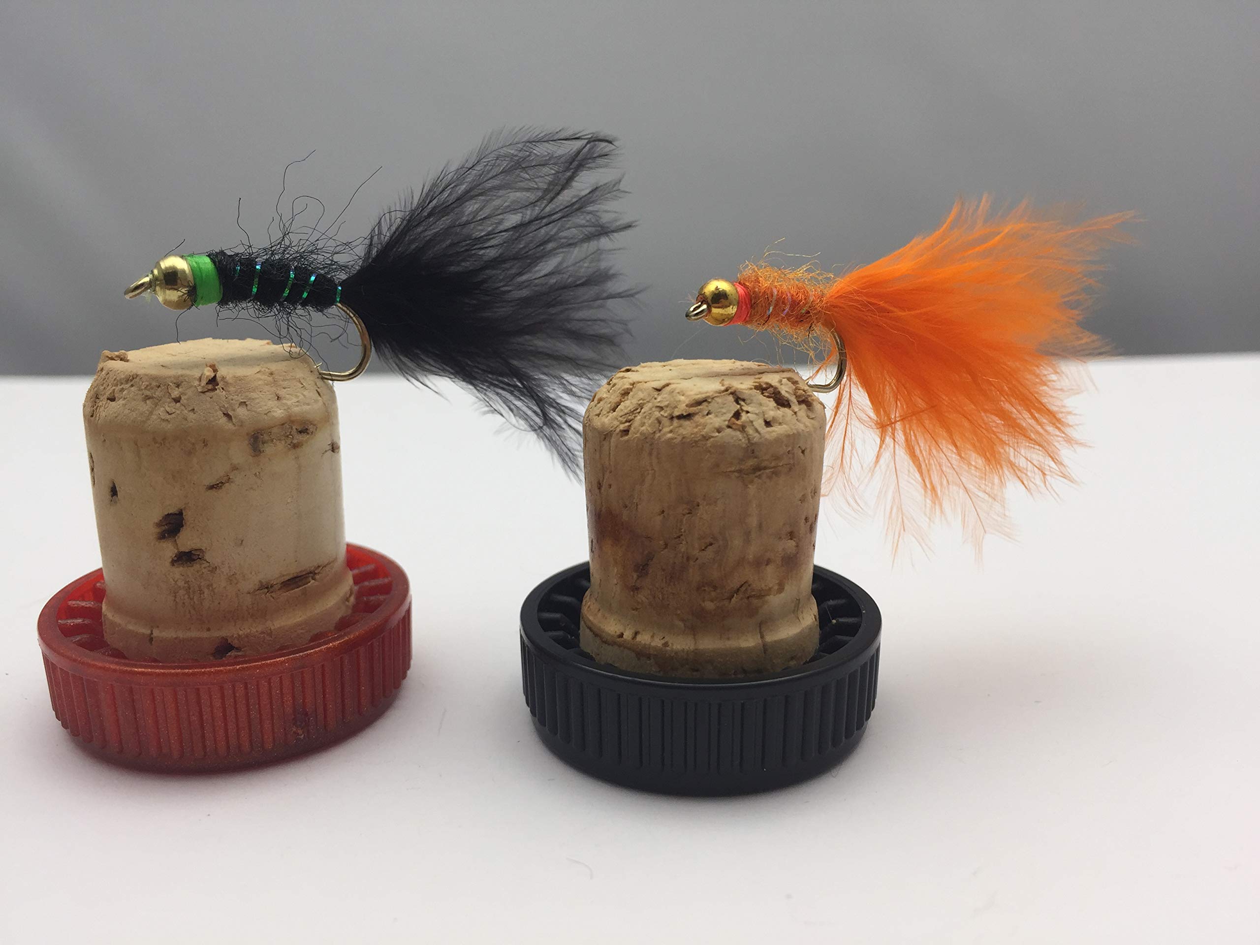 BestCity Fishing Flies PRIME collection " Gold Beadhead Classic DAMSEL x TWELVE(12) Flies for trout fishing, Size 10 (Black)